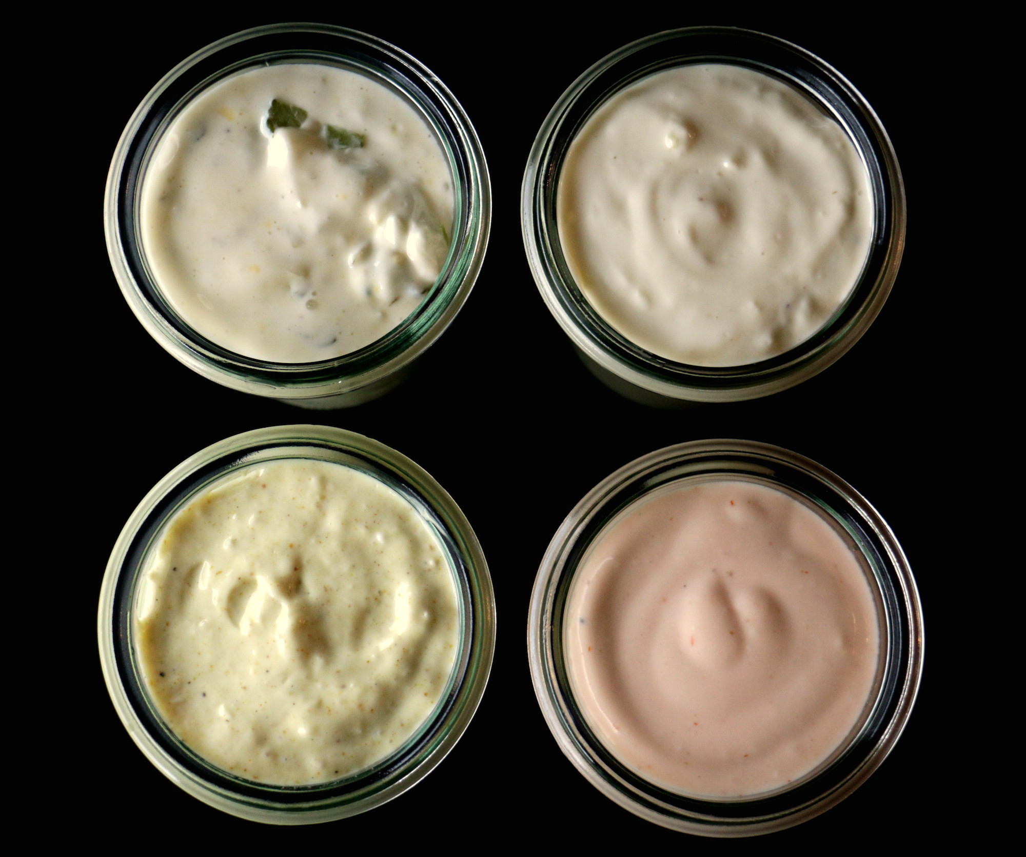 4 crazy Fondue Chinoise Saucen Cookinesi