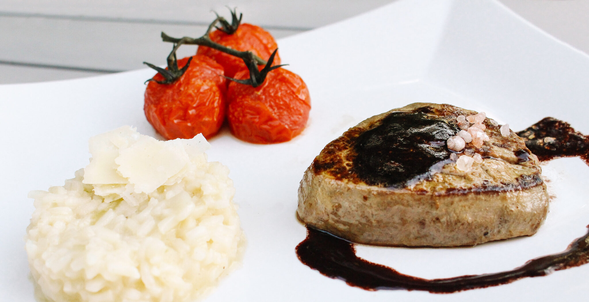 Rindsfilet mit Rotwein-Balsamico-Reduktion - Cookinesi