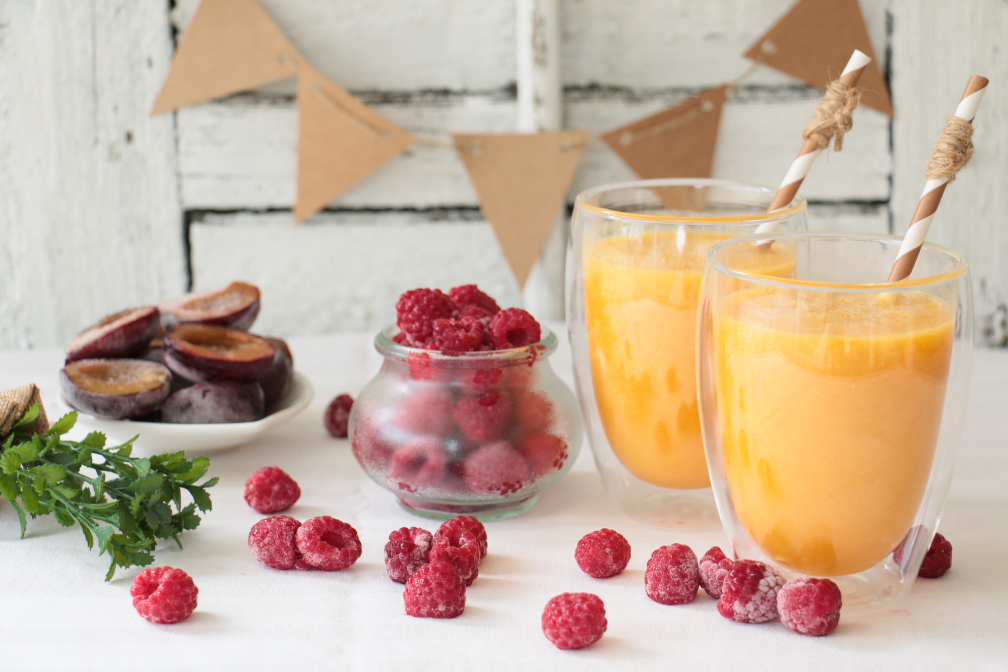 Frozen Aprikosen-Orangen Smoothie - Cookinesi