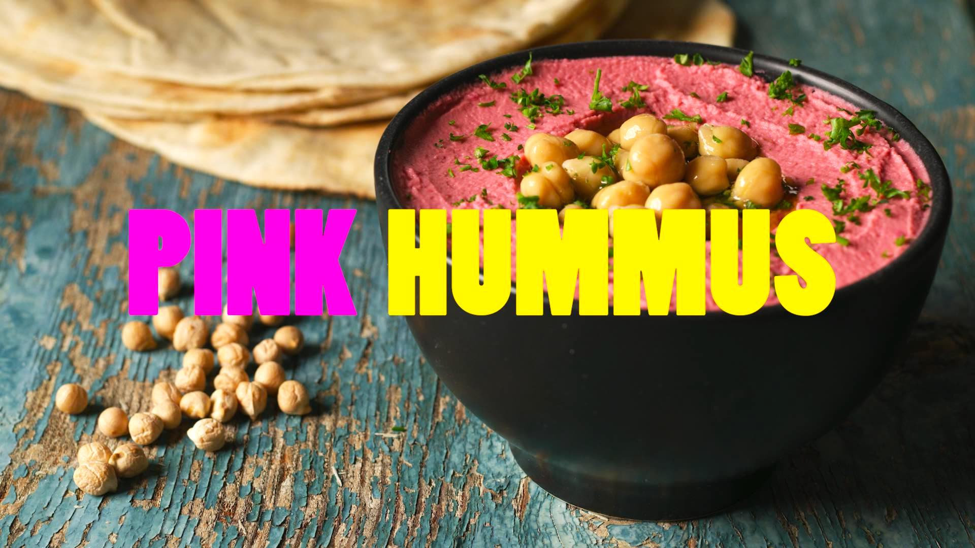 Pink Hummus done in 60 seconds Cookinesi